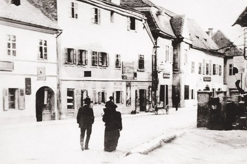 Tkalčićeva ulica 1910. godine (tada ulica Potok)